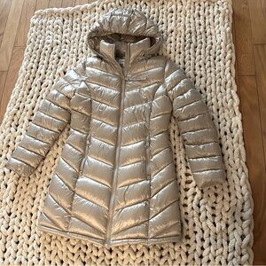 Calvin Klein Metallic Puffer Coat